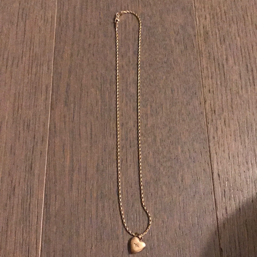 14k gold heart locket